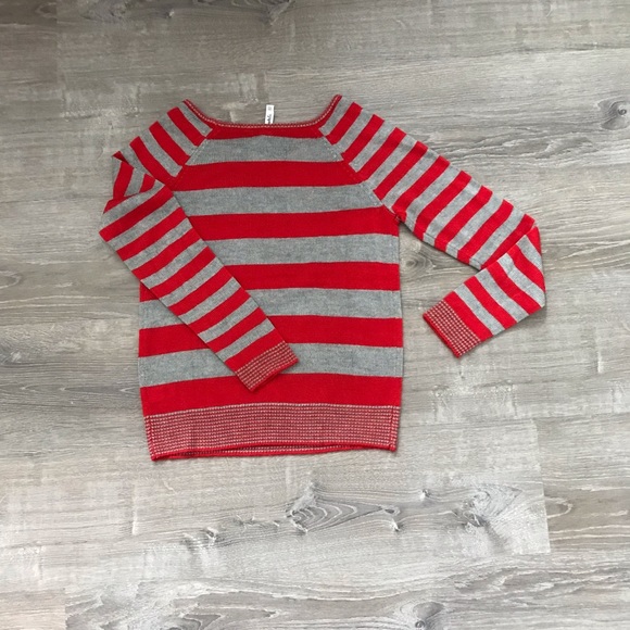NWOT Aeropostale Grey and Red Striped Sweater Size XL - Picture 8 of 9